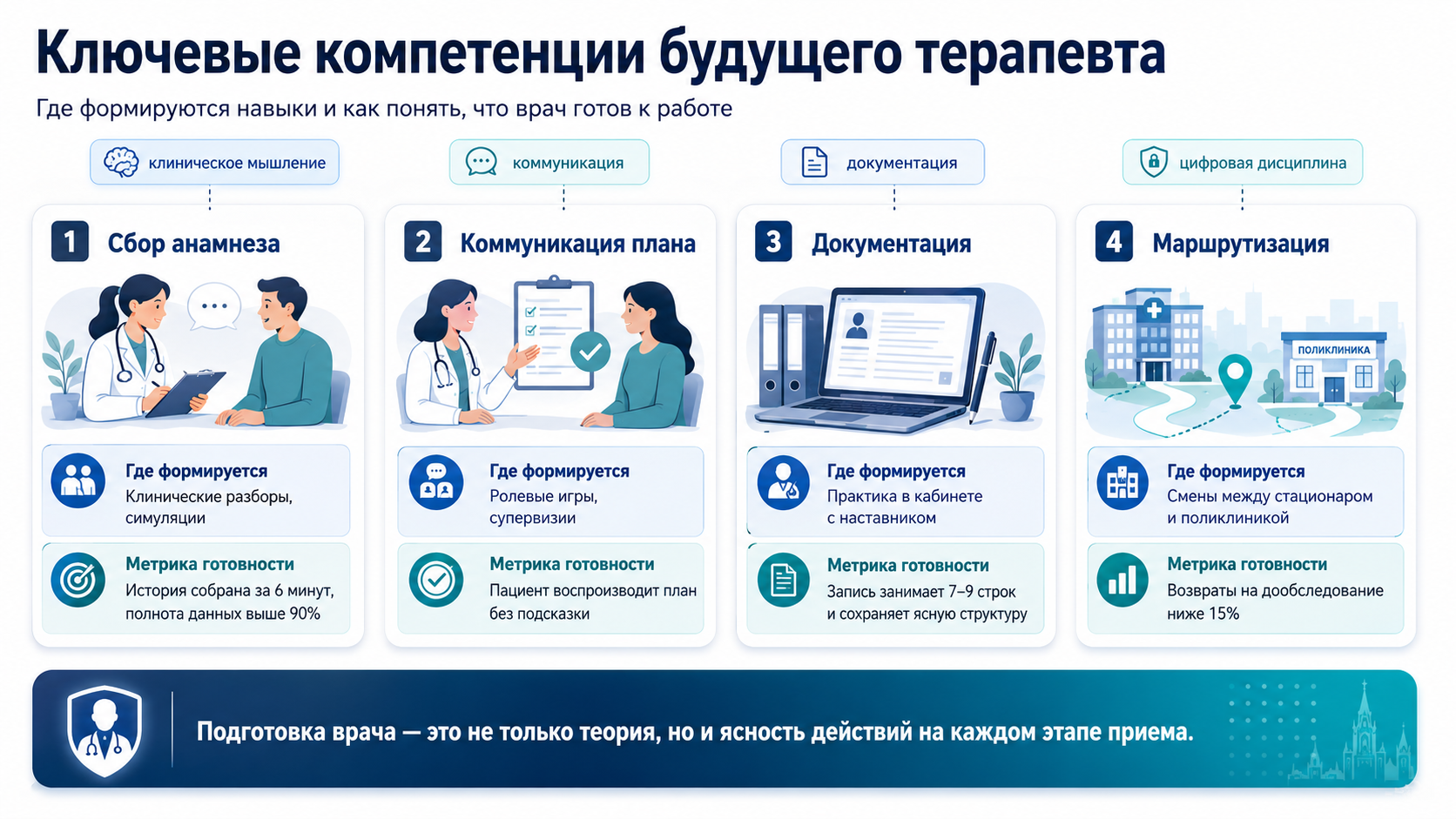 Учебные треки для поликлиники